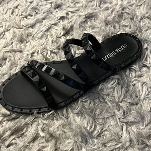 Black Stud Sandals